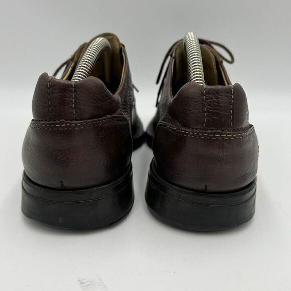 Studio Belvedere Bay Bridge Brown Leather Lace-up Dress Shoes Mens Size 11 1/2 D - Picture 6 of 10
